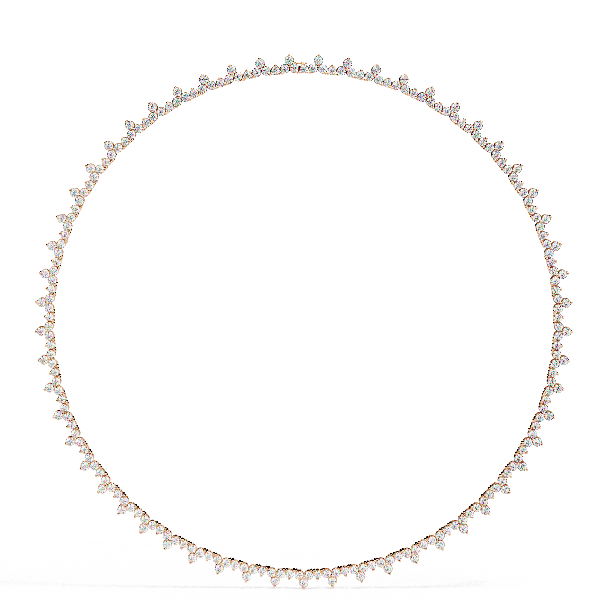 Shimmering Bloom Lab Grown Diamond Necklace(22 inch)