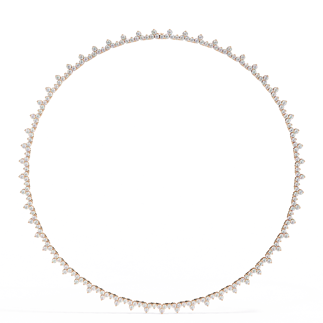 Shimmering Bloom Lab Grown Diamond Necklace(22 inch)