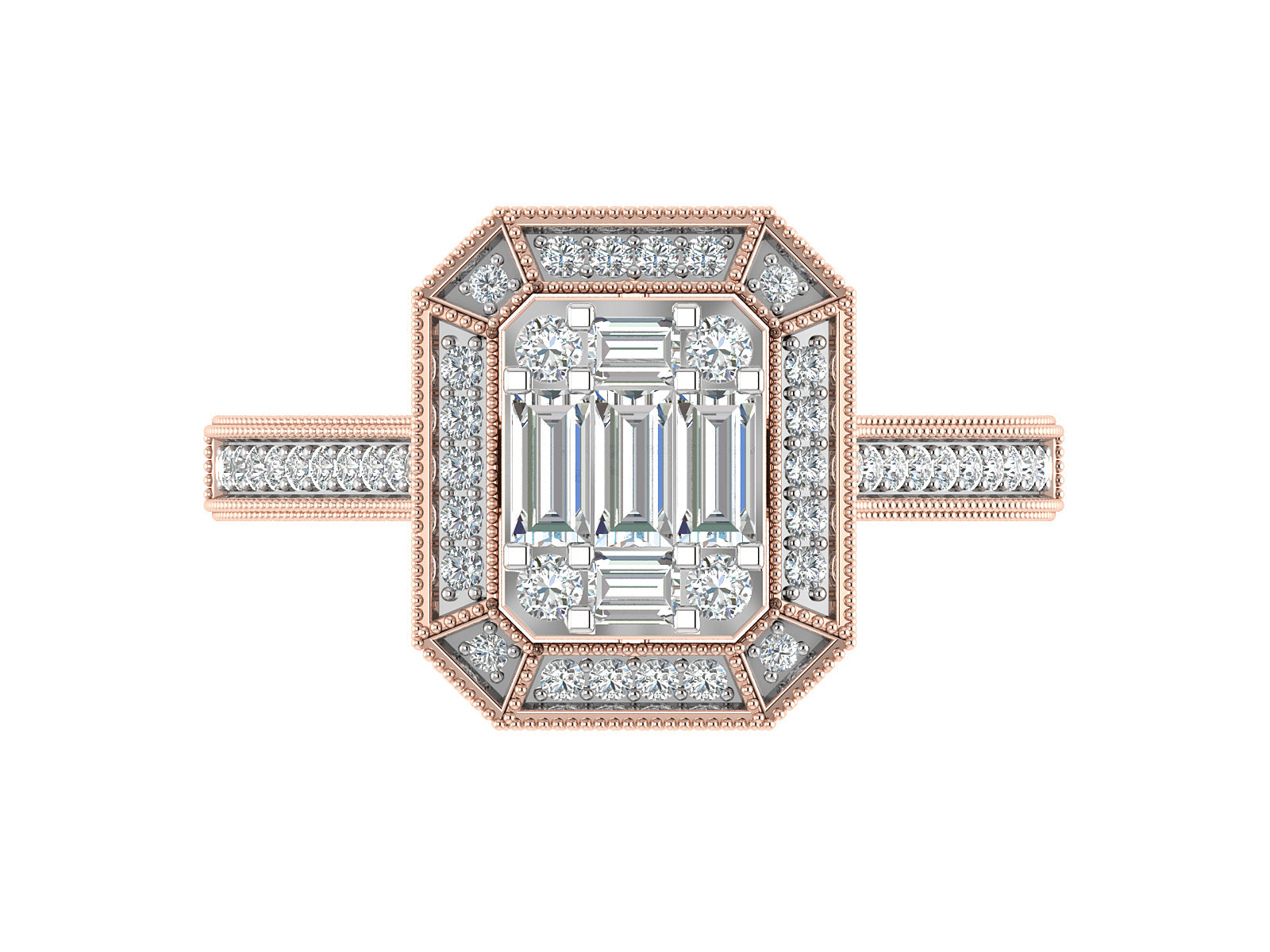 Shimmering Illusion Diamond Ring 4