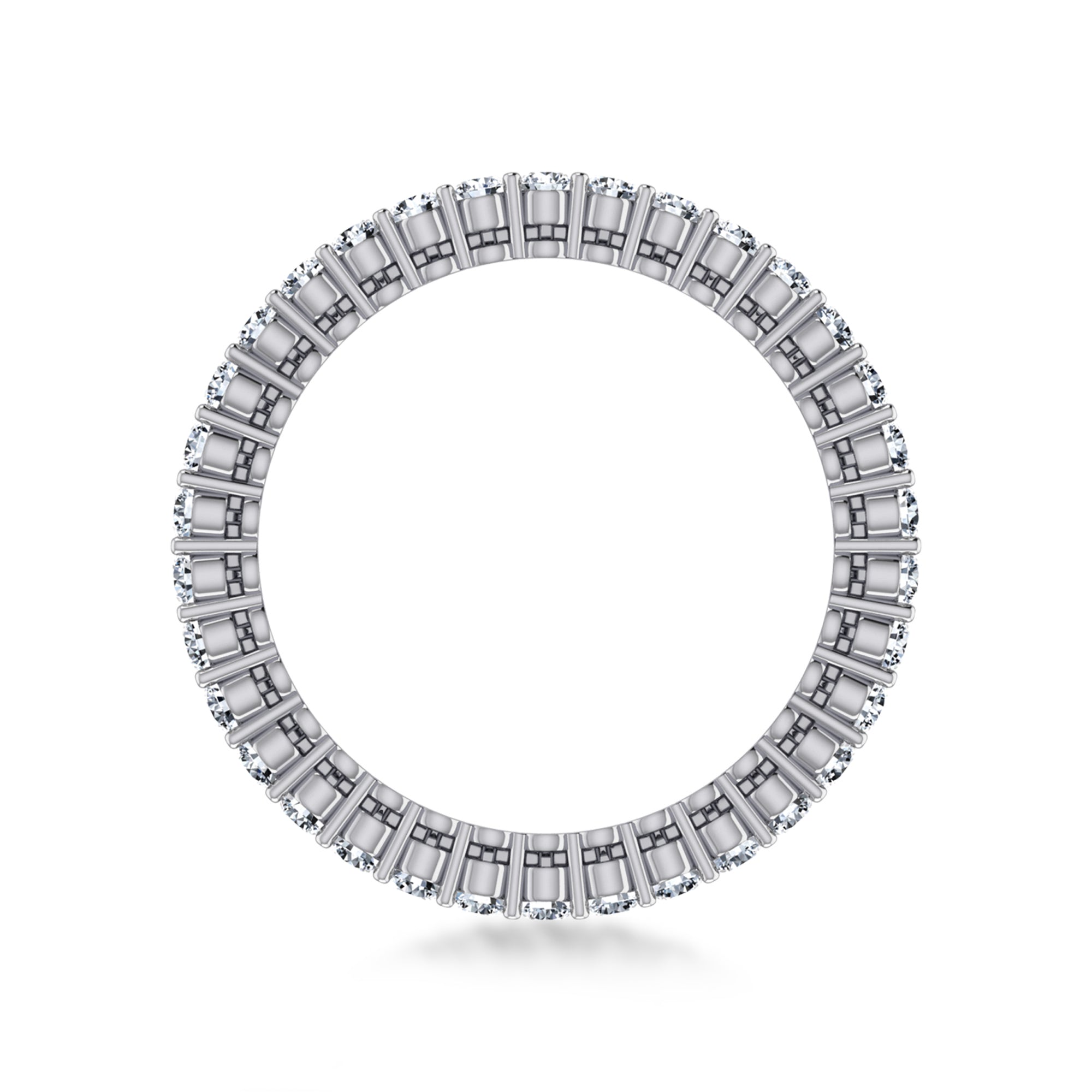 Shimmering Sparkle Baguette Diamond Band Ring 8