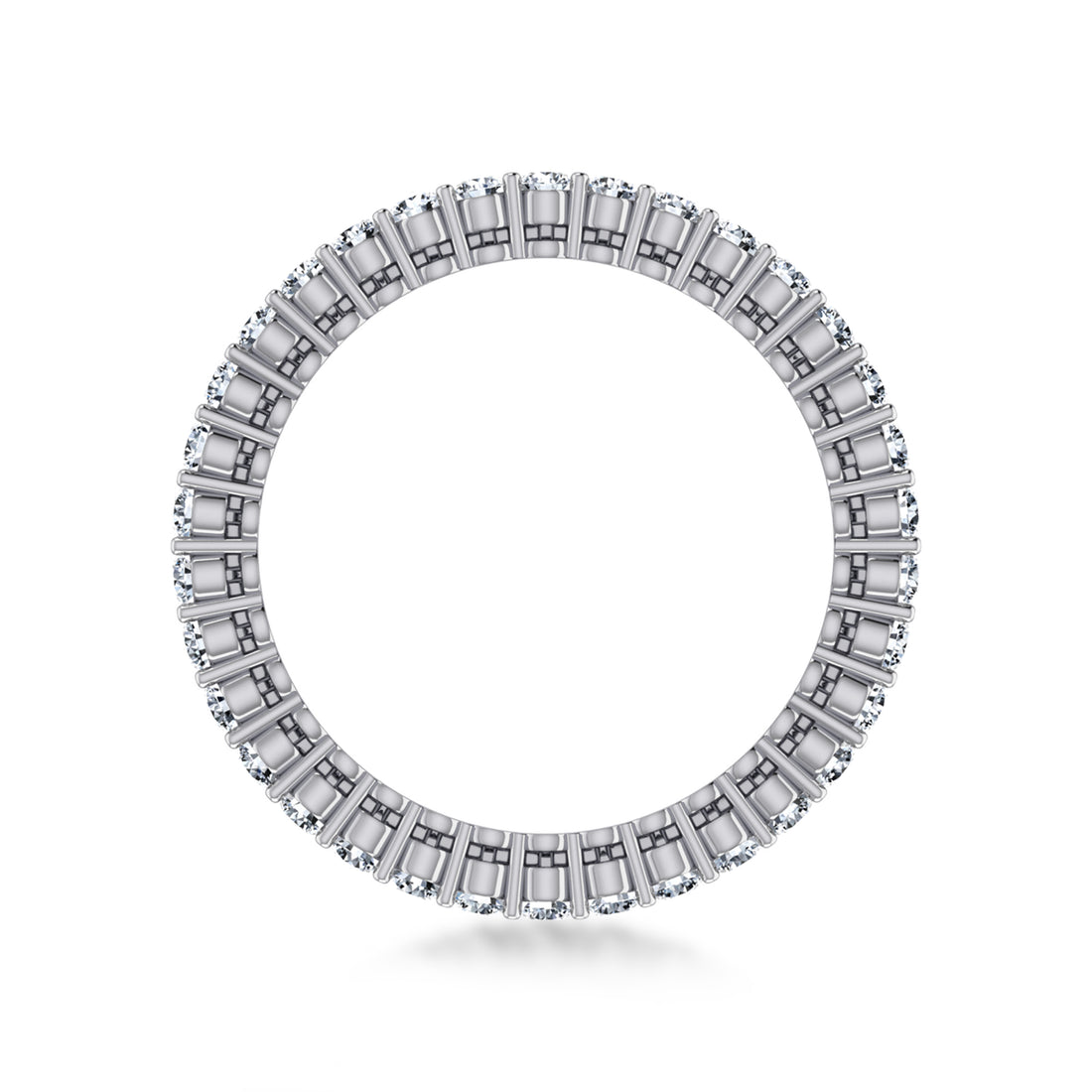 Shimmering Sparkle Baguette Diamond Band Ring 8