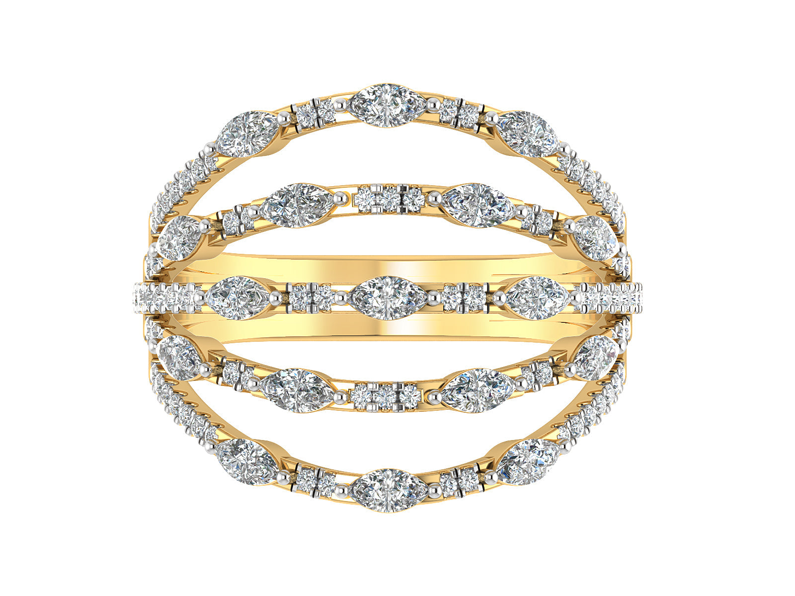 Shimmering Stardust Diamond Ring