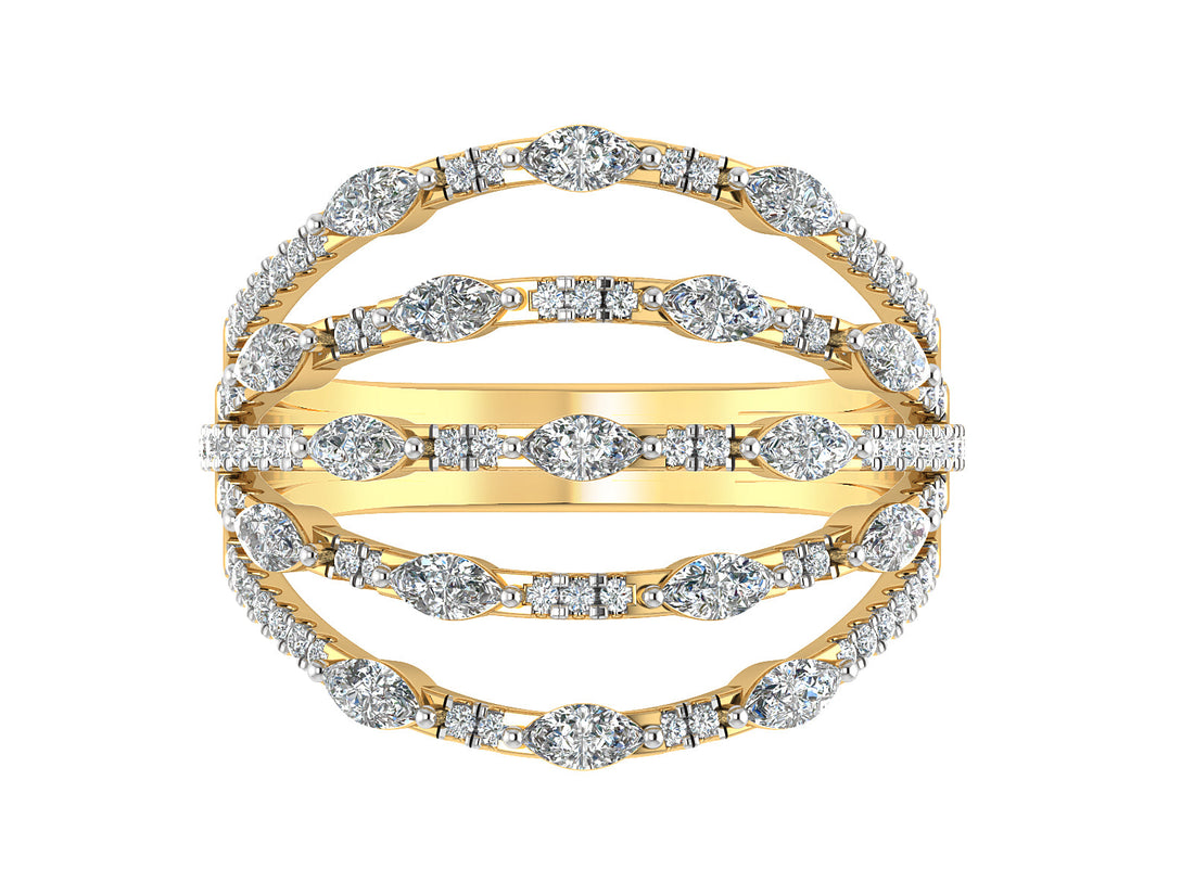 Shimmering Stardust Diamond Ring