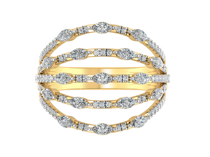 Shimmering Stardust Diamond Ring