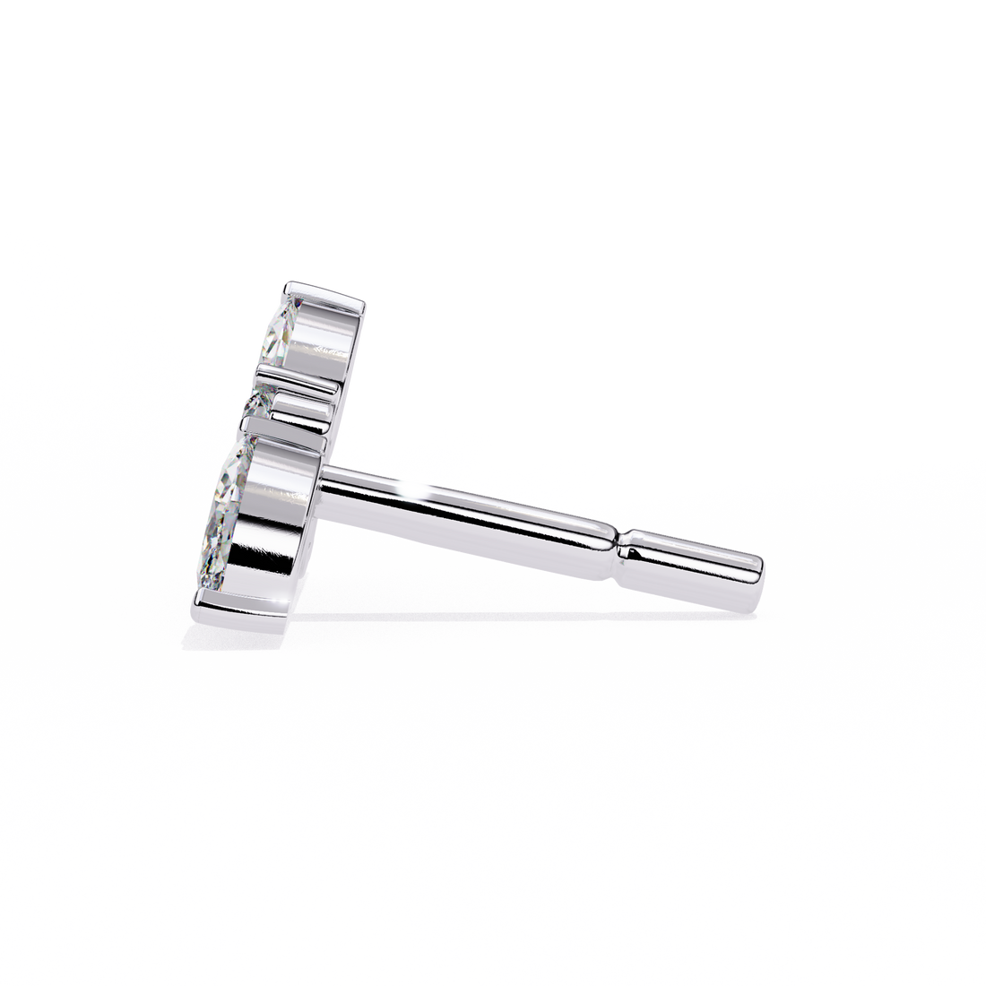 Shimmery Shower Diamond Earrings in 925 Silver