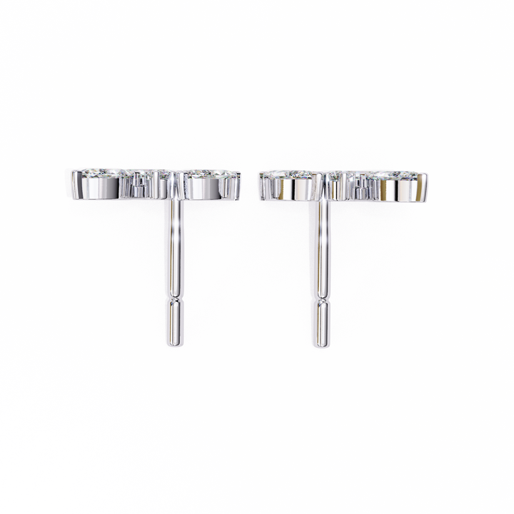 Shimmery Shower Diamond Earrings in 925 Silver