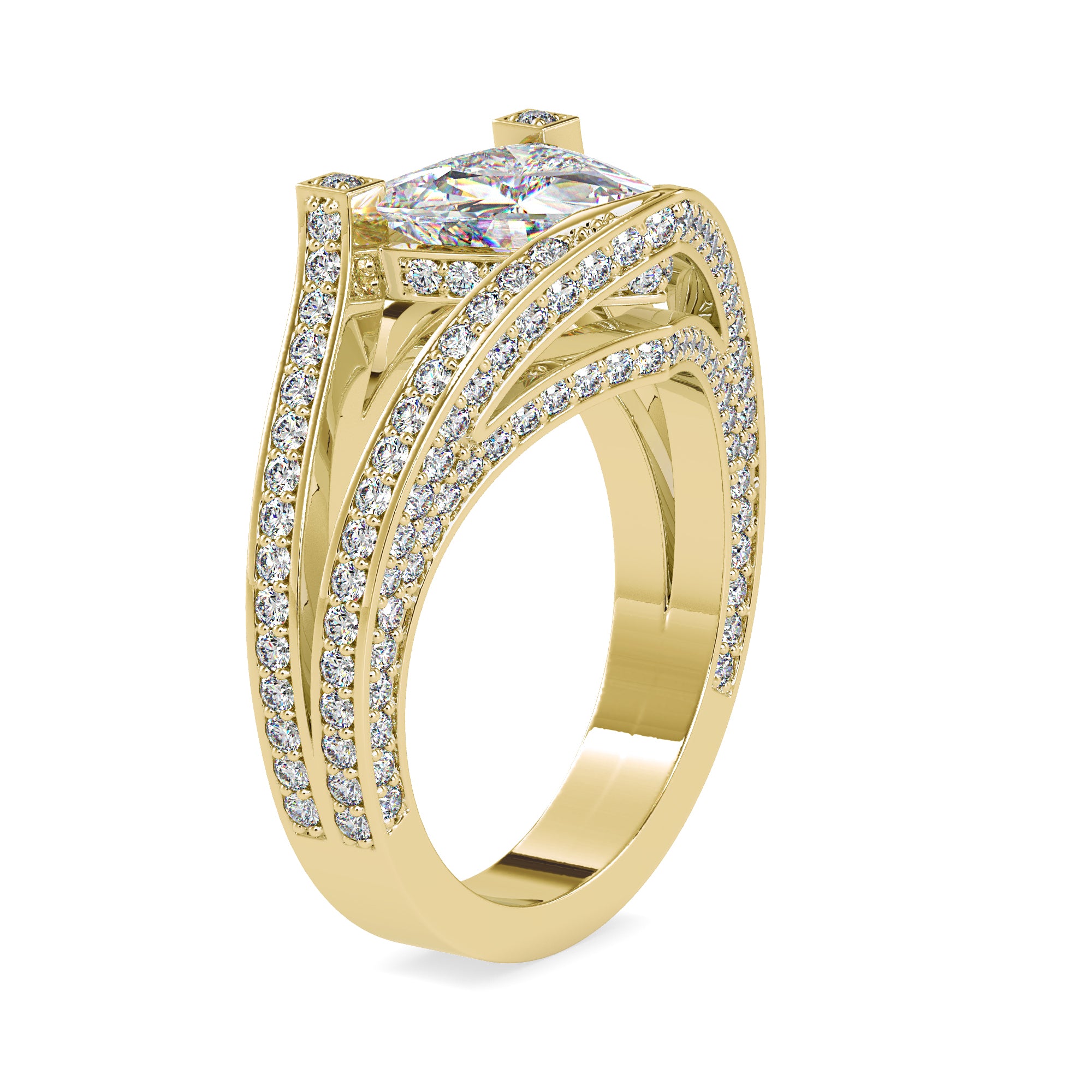 Showstealer Trillion Cocktail Ring 2