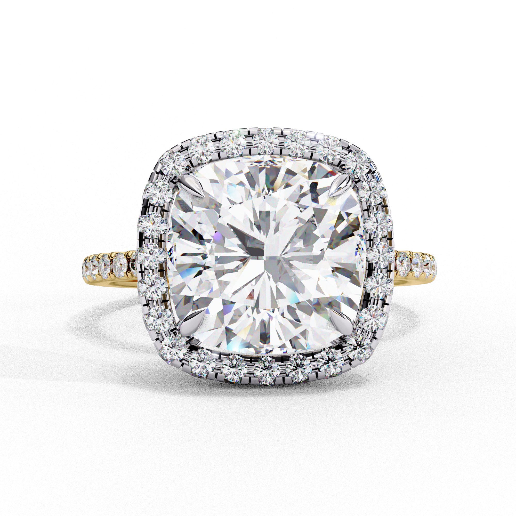 Simplistic Choice Cushion Diamond Ring