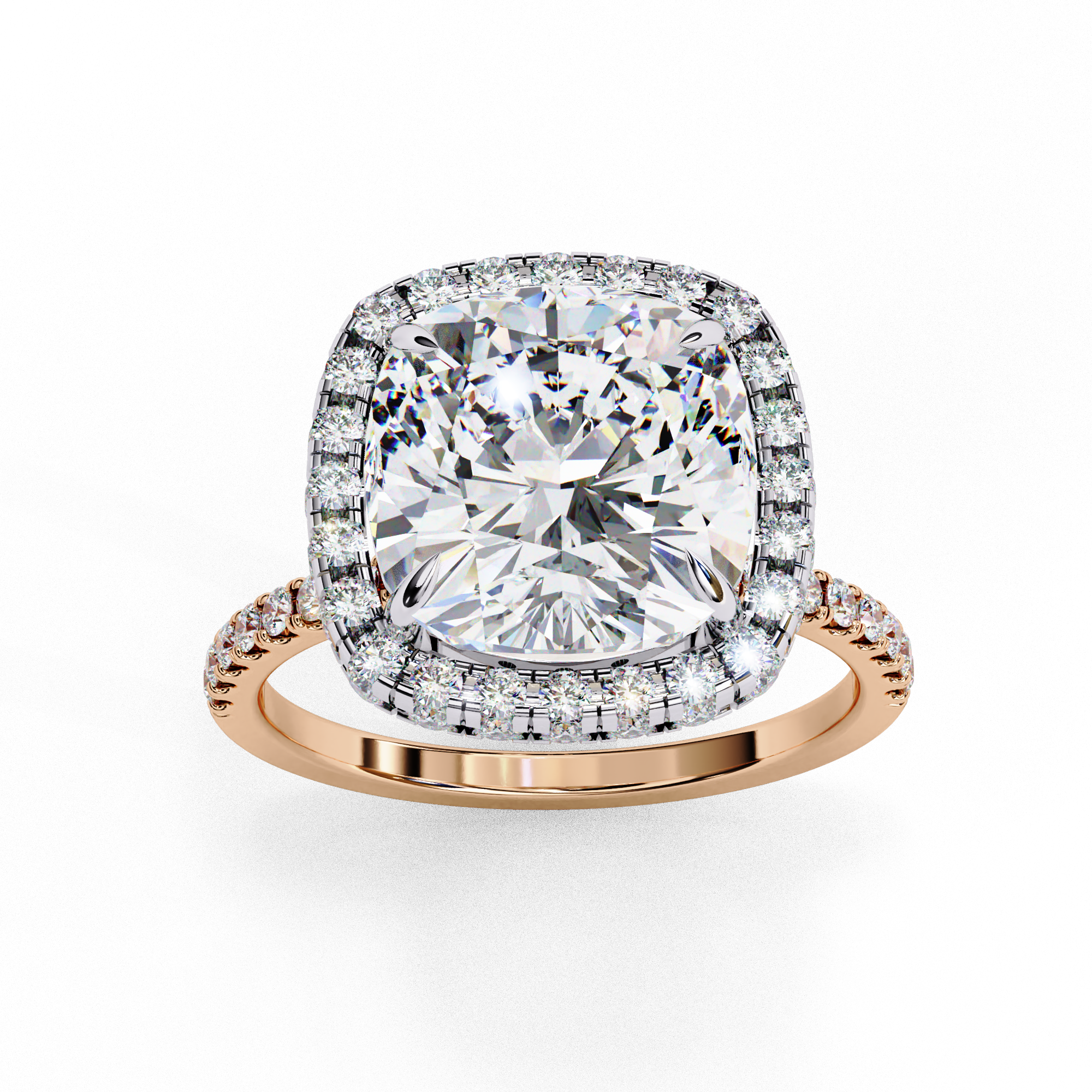 Simplistic Choice Cushion Diamond Ring 7