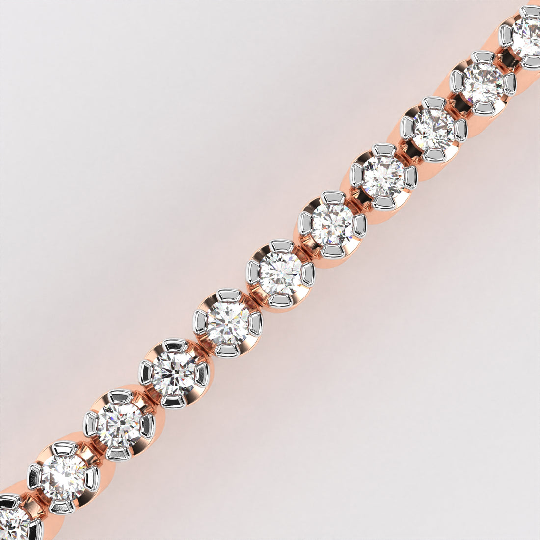 Sleek Round Diamond Tennis Bracelet