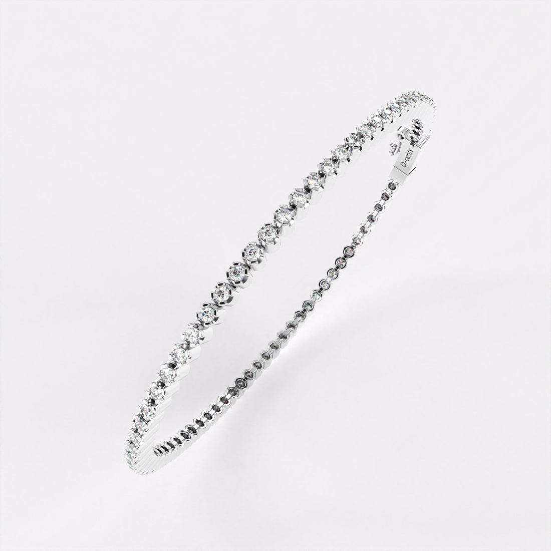 Sleek Round Diamond Tennis Bracelet