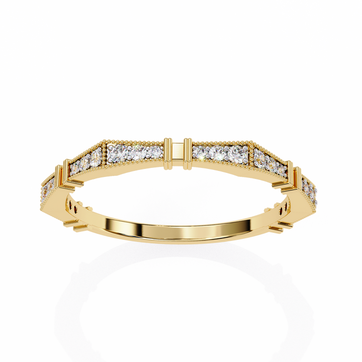 Sleek Shine Diamond Band Ring