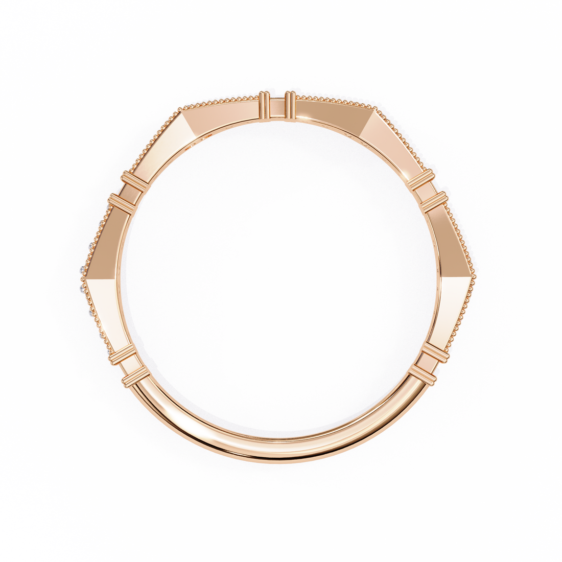 Sleek Shine Diamond Band Ring 11