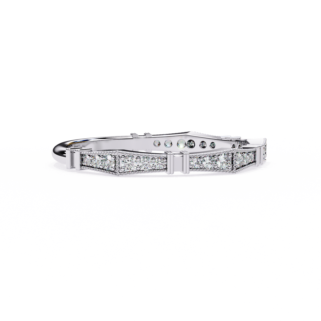 Sleek Shine Diamond Band Ring 13