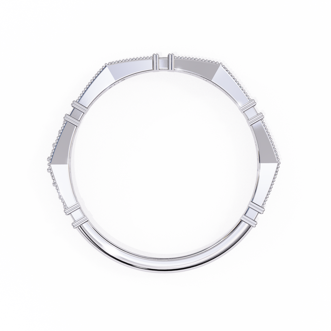 Sleek Shine Diamond Band Ring 16