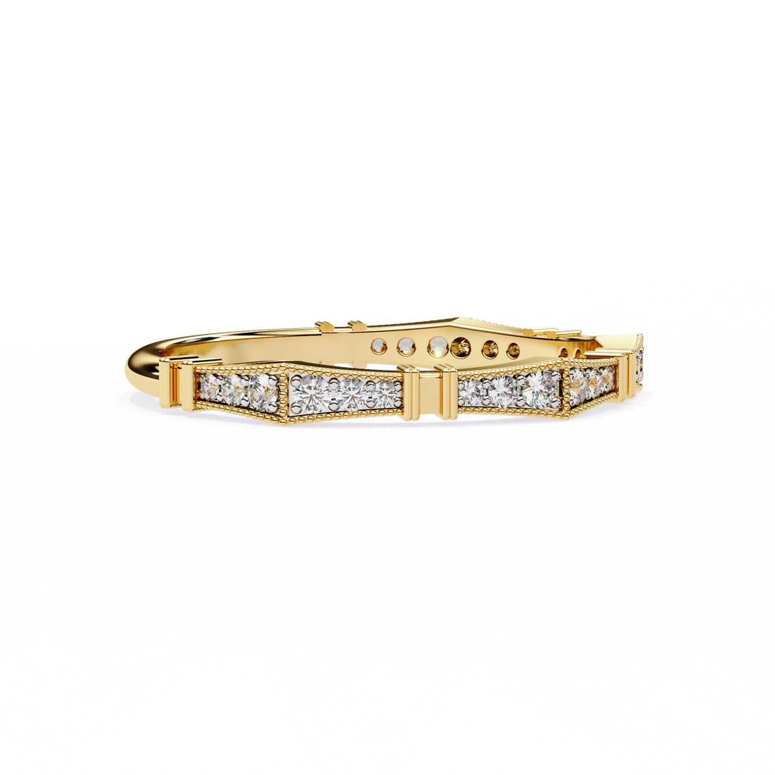 Sleek Shine Diamond Band Ring 2