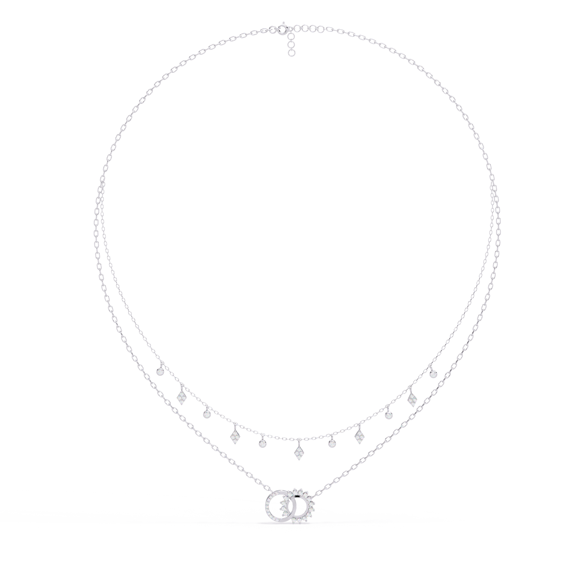 Sleek & Stylish Lab Grown Diamond Pendant (With Chain)