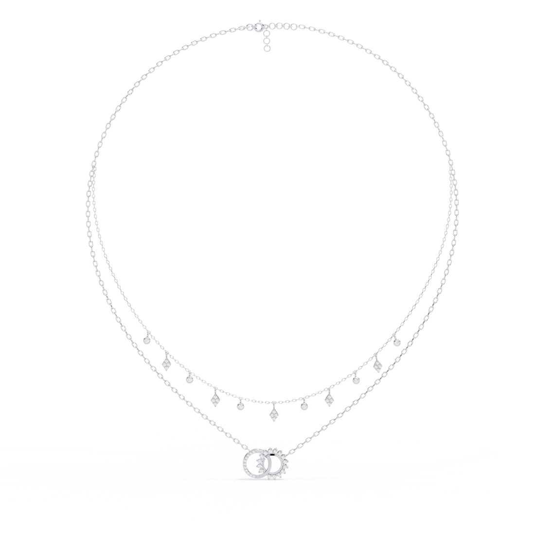 Sleek & Stylish Lab Grown Diamond Pendant (With Chain)