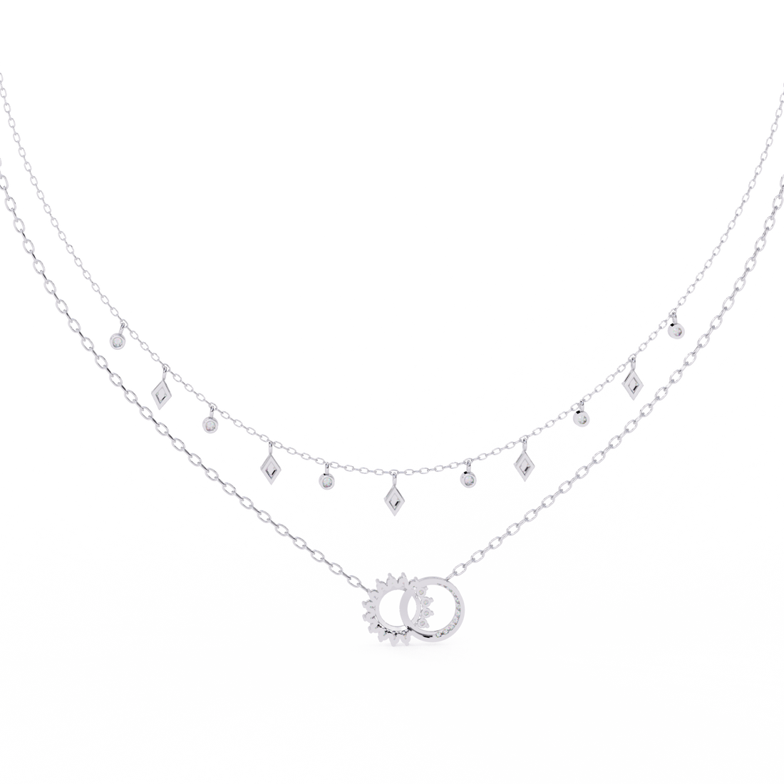 Sleek & Stylish Lab Grown Diamond Pendant (With Chain)