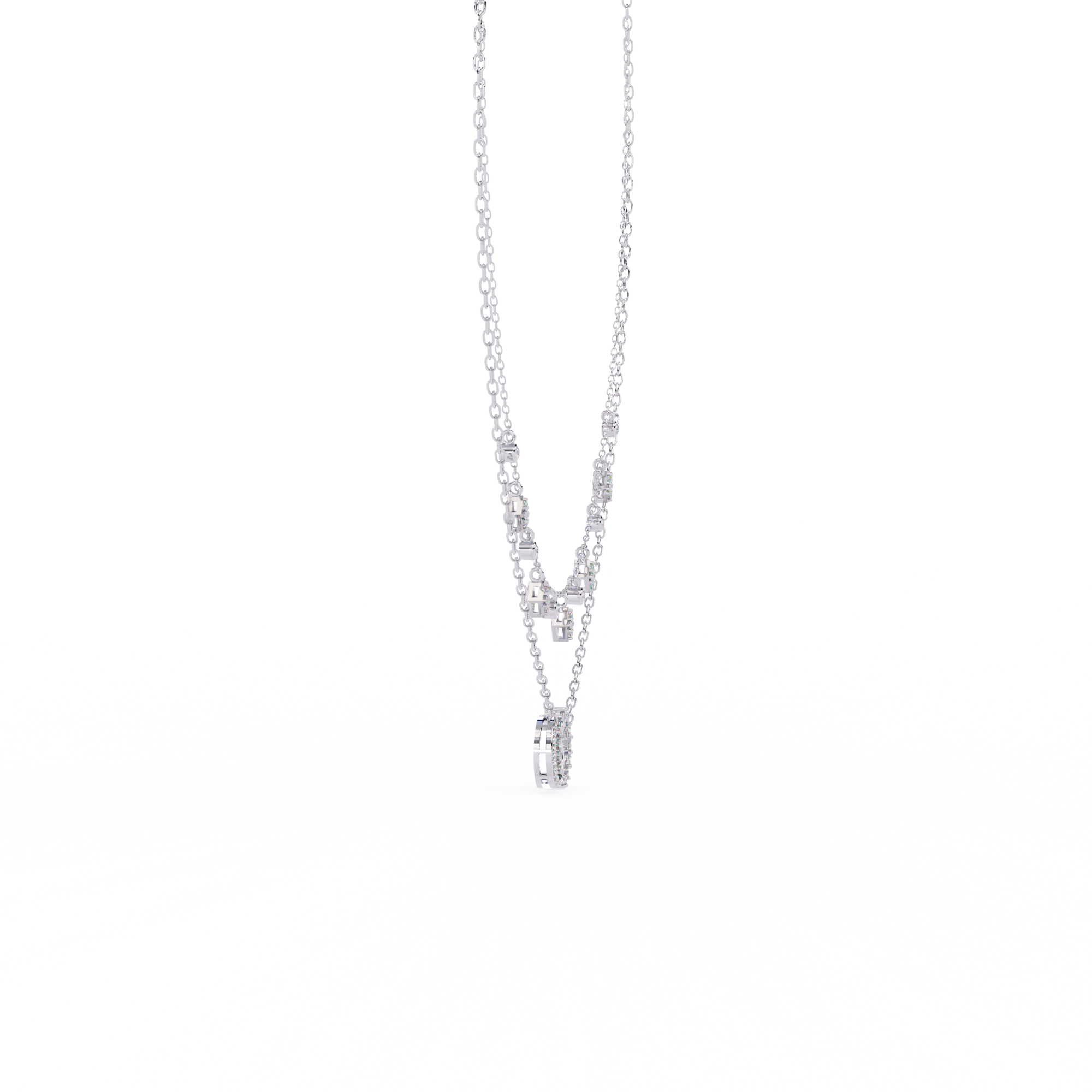 Sleek & Stylish Lab Grown Diamond Pendant (With Chain)