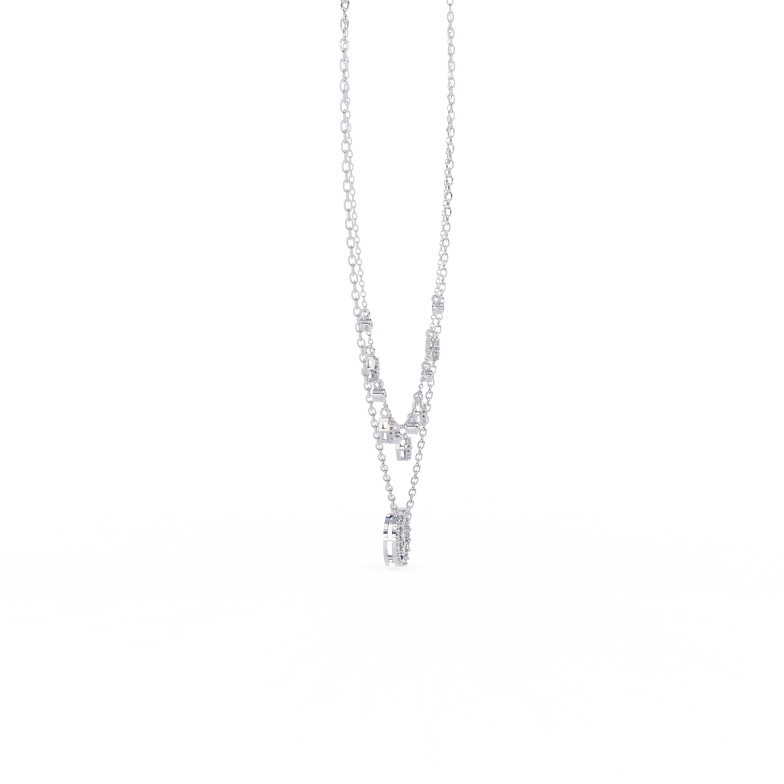Sleek & Stylish Lab Grown Diamond Pendant (With Chain)