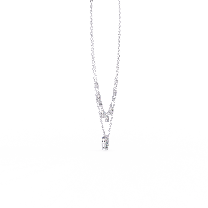 Sleek & Stylish Lab Grown Diamond Pendant (With Chain)