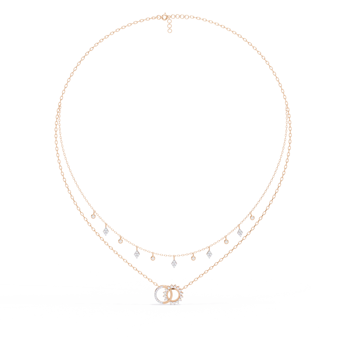 Sleek & Stylish Lab Grown Diamond Pendant (With Chain)