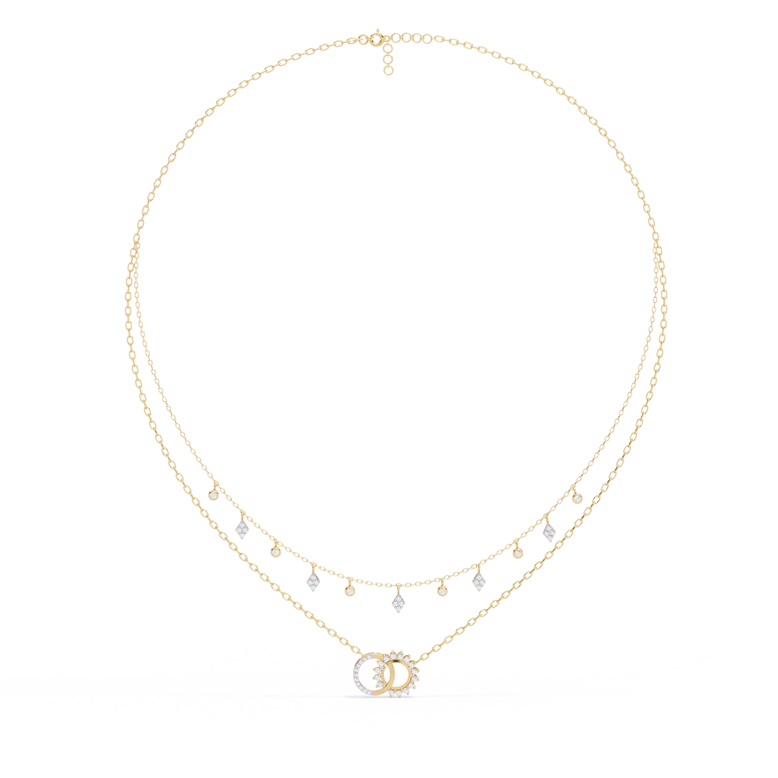 Sleek & Stylish Lab Grown Diamond Pendant (With Chain)