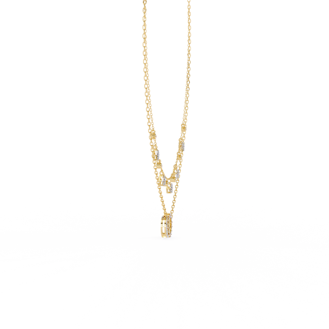 Sleek & Stylish Lab Grown Diamond Pendant (With Chain)