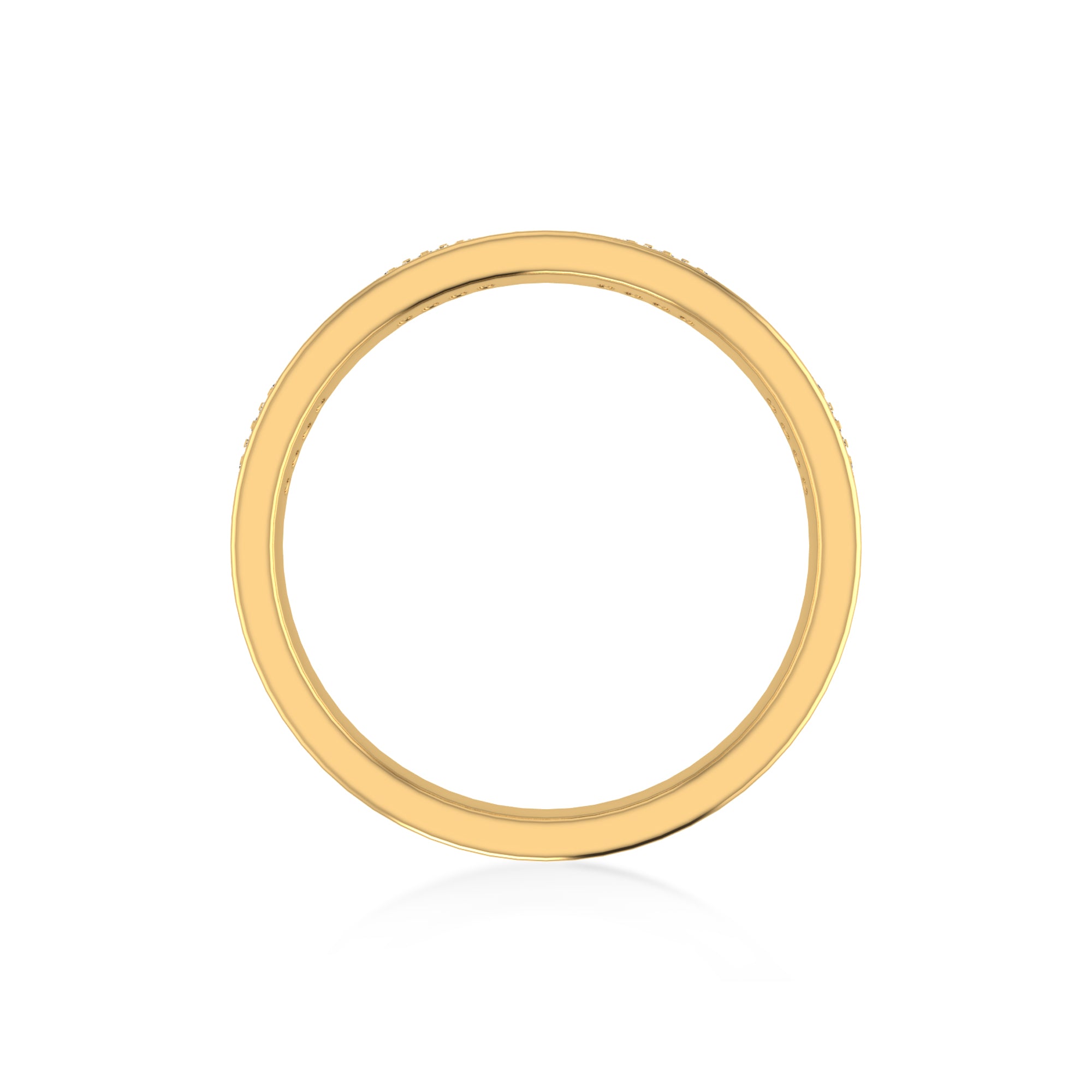 Slim Screw Motif Lab-Grown Diamond Band Ring 3