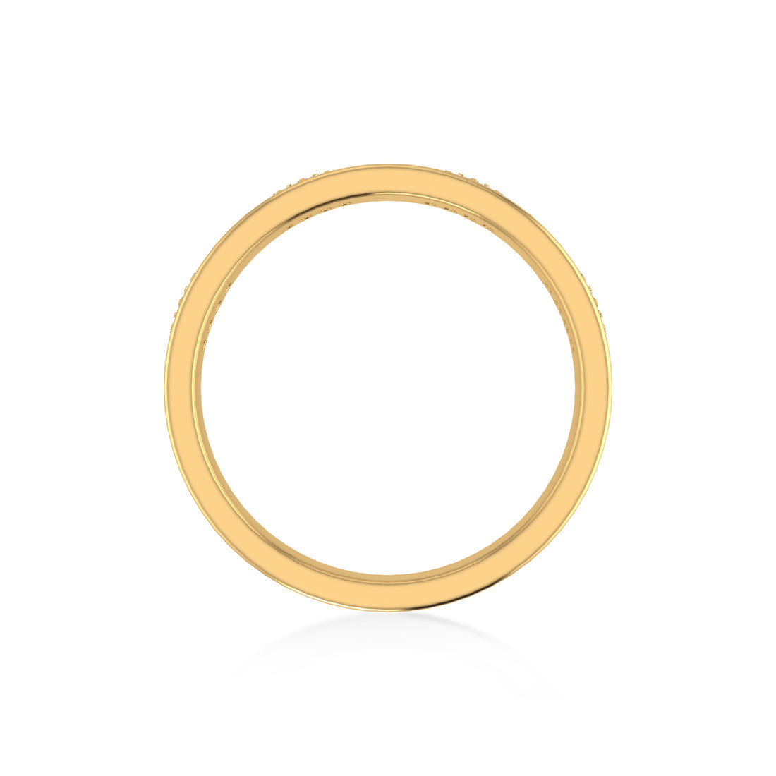 Slim Screw Motif Lab-Grown Diamond Band Ring 3