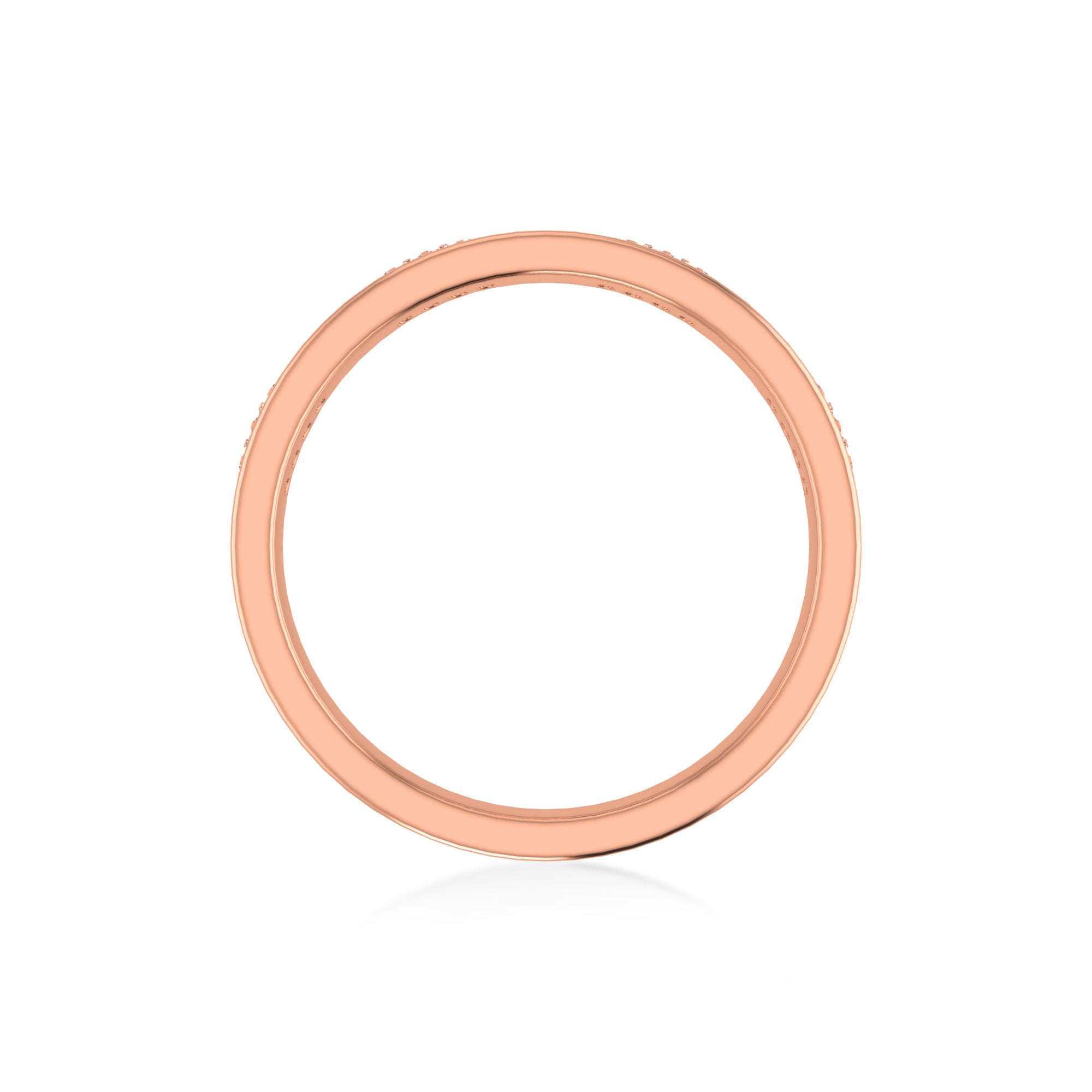 Slim Screw Motif Lab-Grown Diamond Band Ring 6