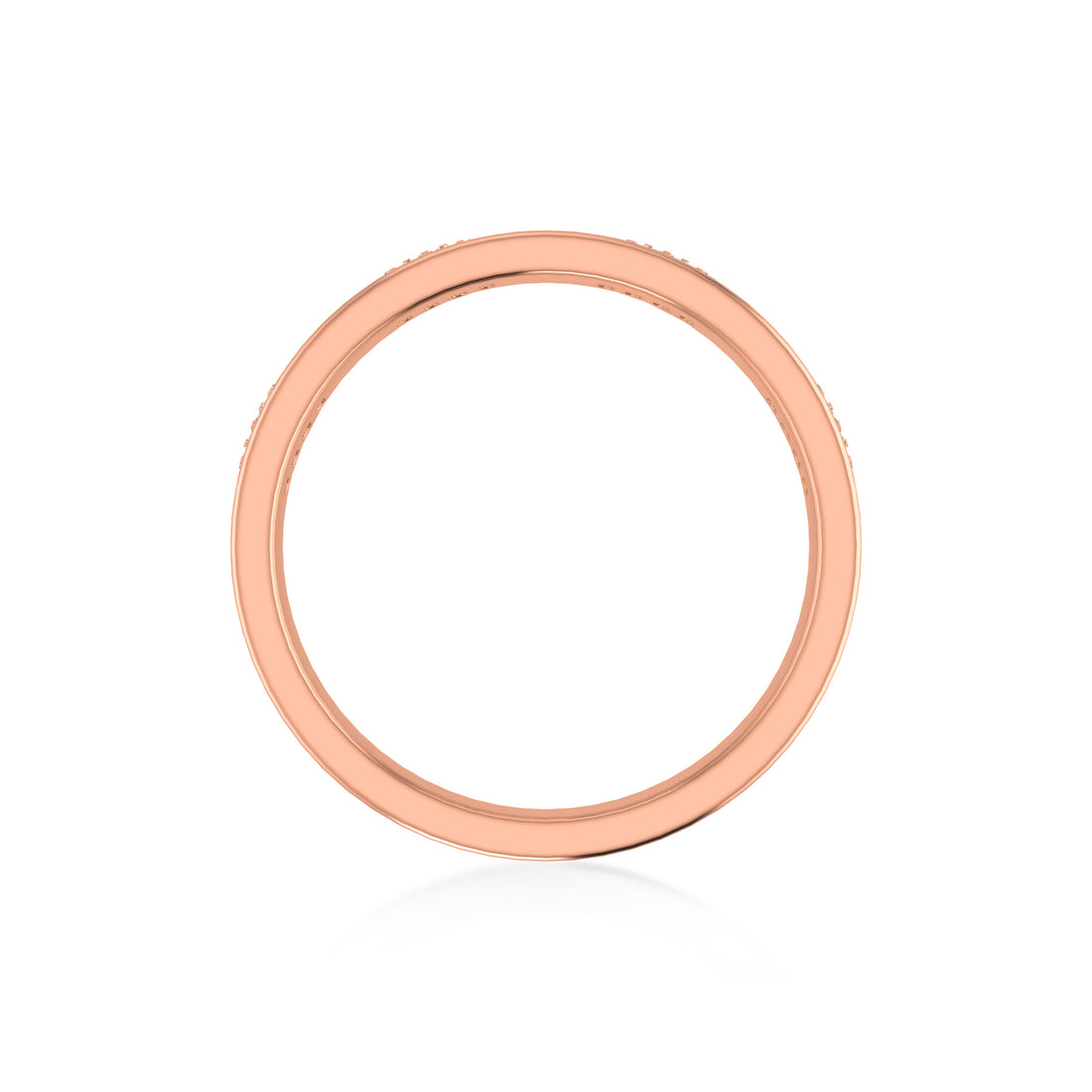 Slim Screw Motif Lab-Grown Diamond Band Ring 6