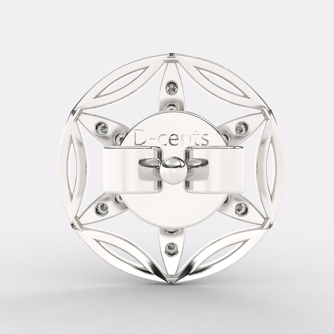 Snowflakes Diamond Earrings In 925 Silver