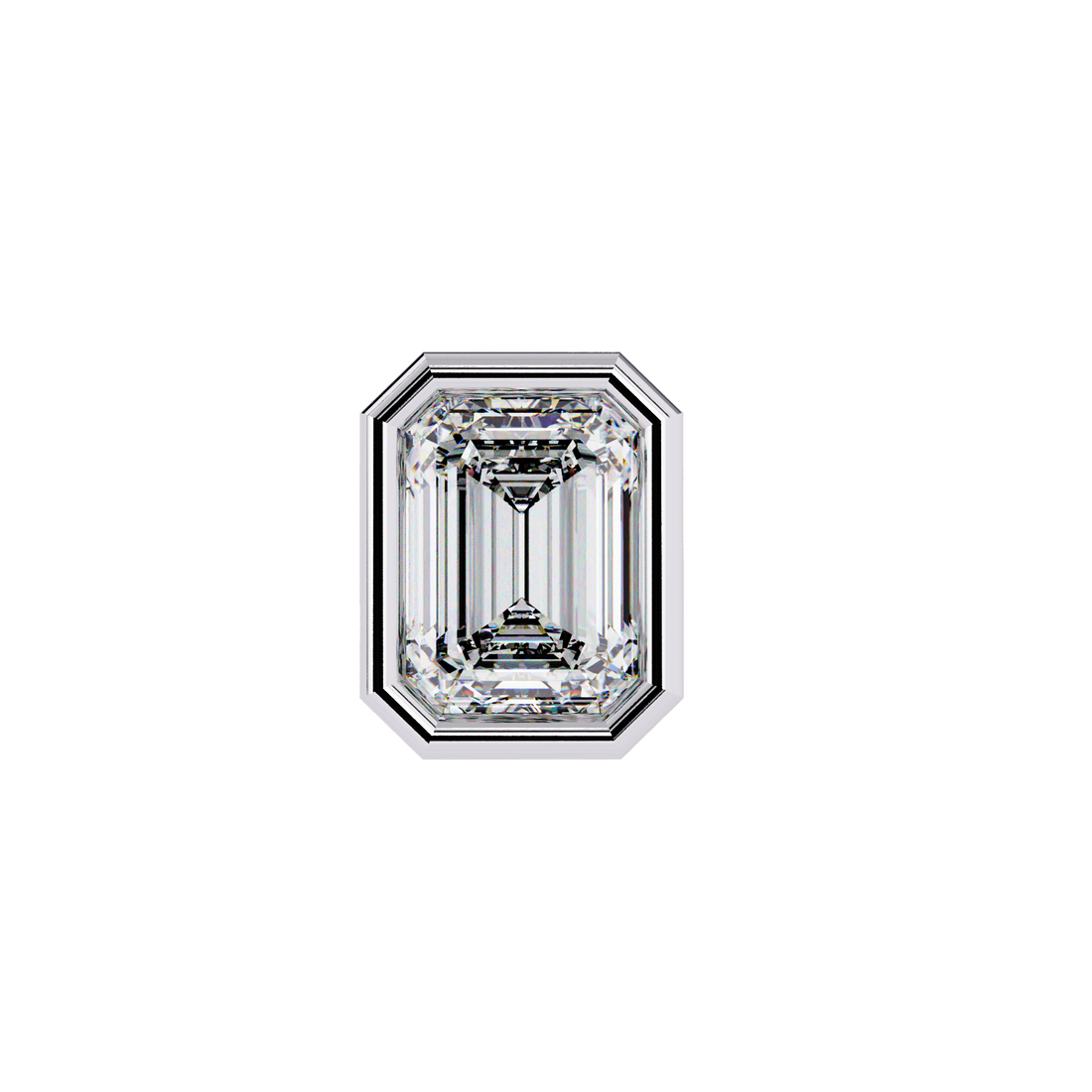 Solitaire Emerald Lab Grown Ring