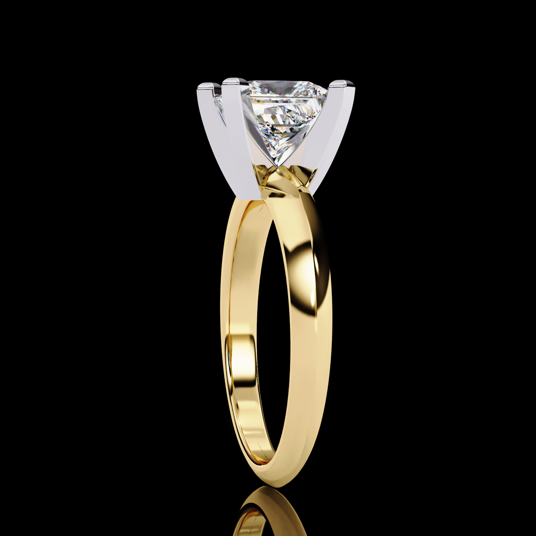Solitaire Princess Diamond Ring4