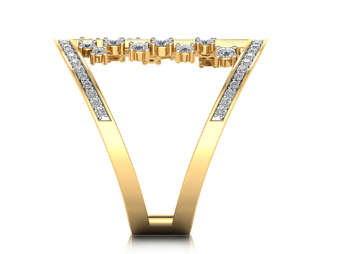 Sparking Cage Diamond Ring 3