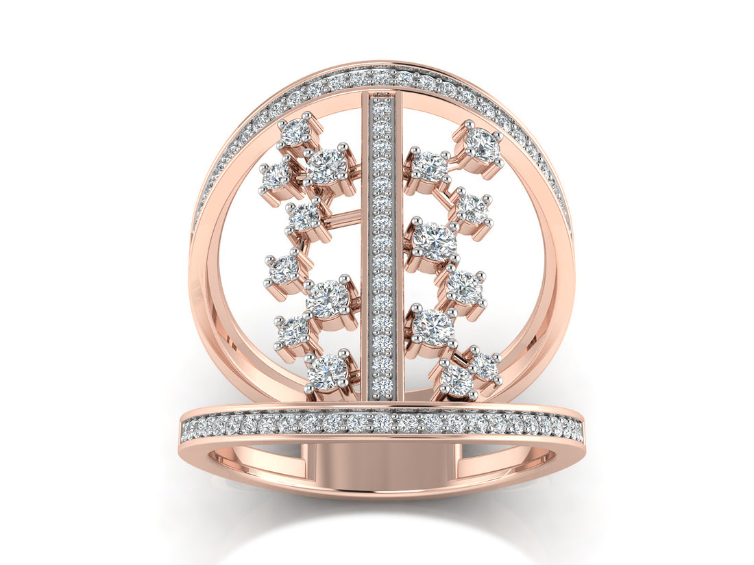 Sparking Cage Diamond Ring 4