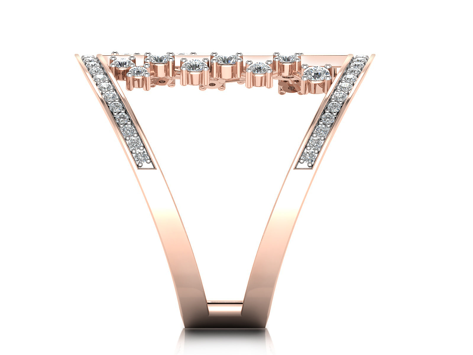 Sparking Cage Diamond Ring 7