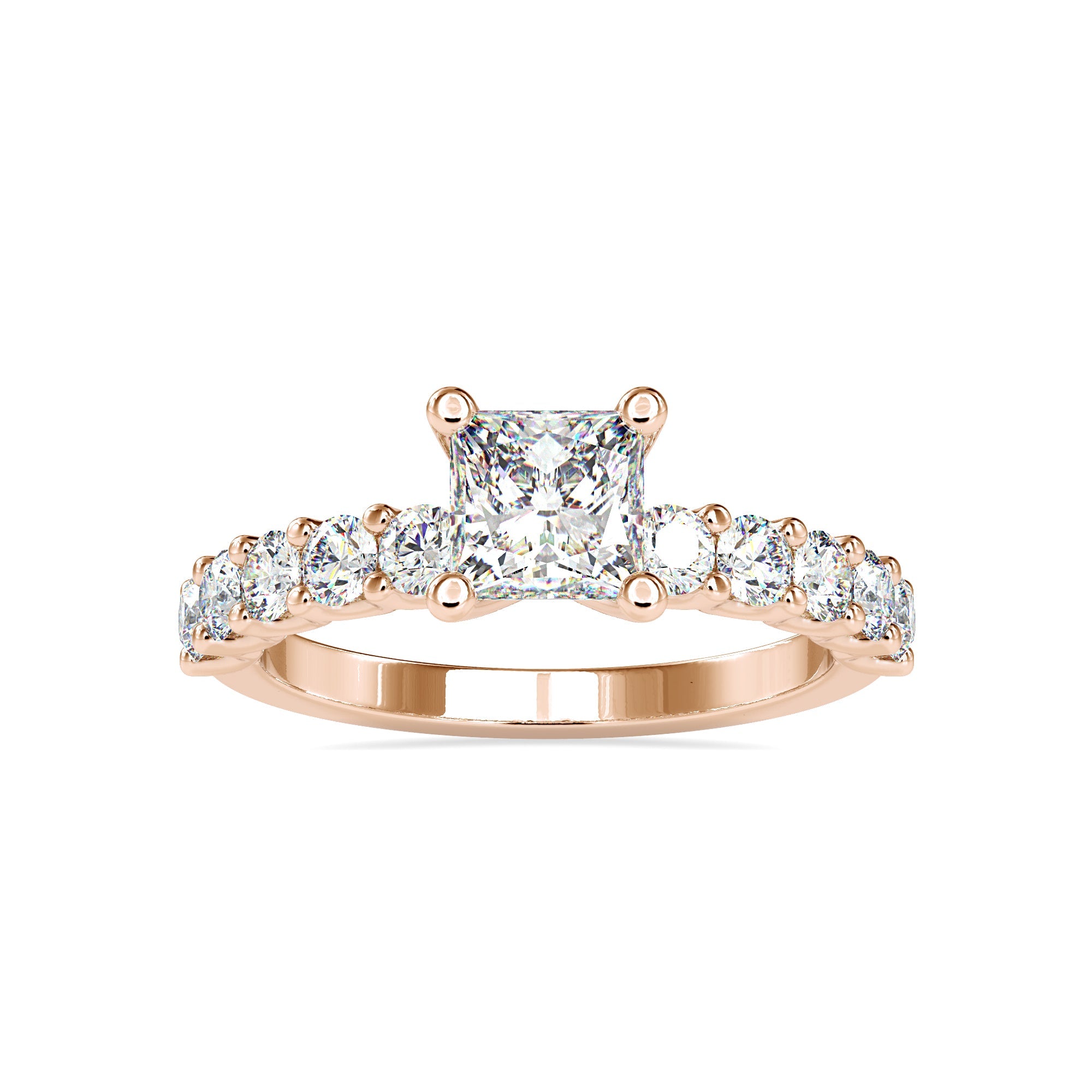 Sparkle Princess Cut Diamond Ring 2