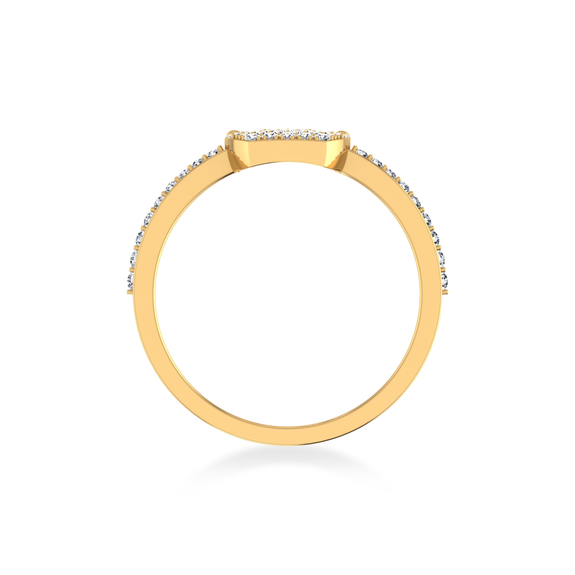 Sparkling Crown Cluster Lab Diamond Ring3