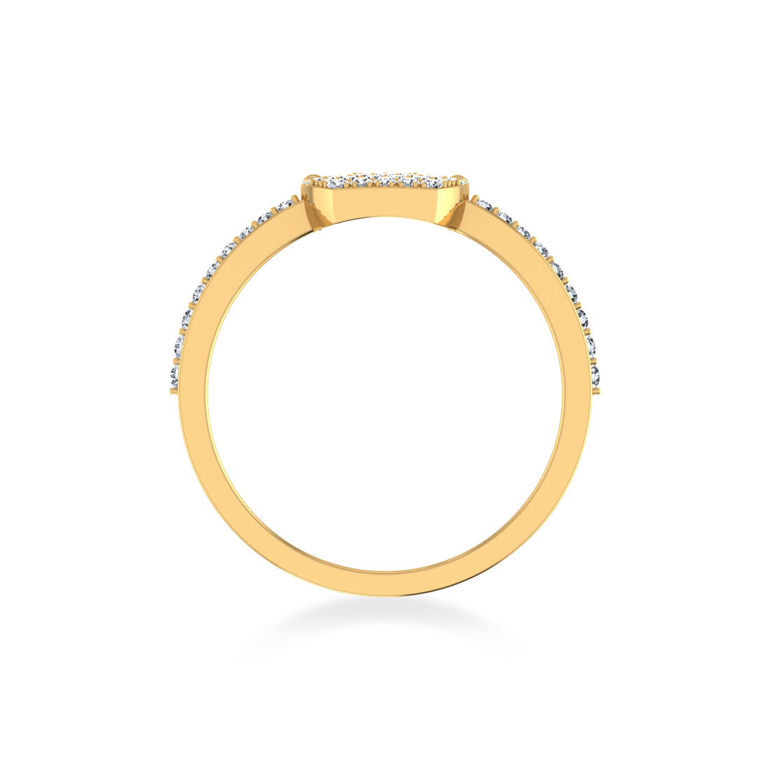 Sparkling Crown Cluster Lab Diamond Ring3