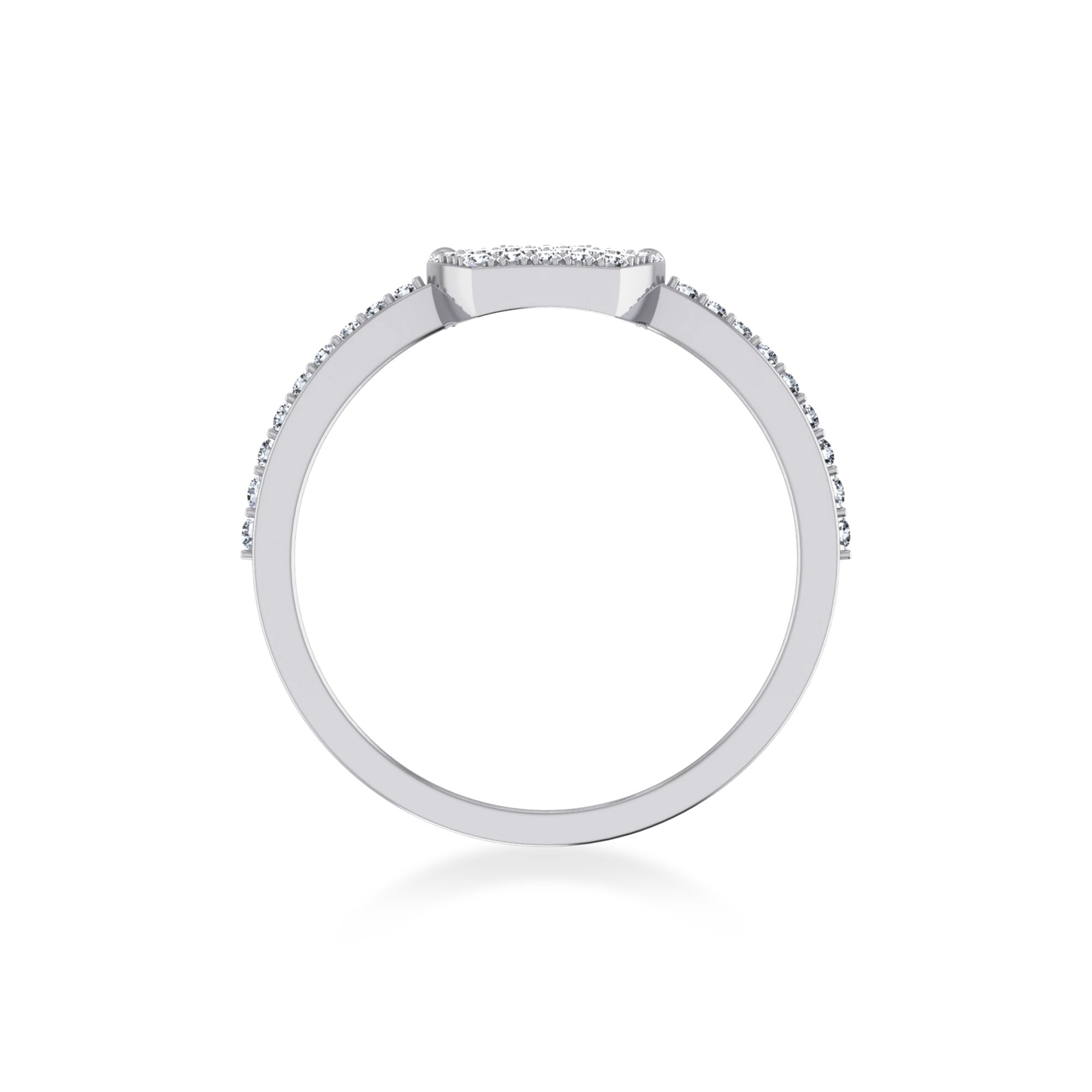 Sparkling Crown Cluster Lab Diamond Ring9