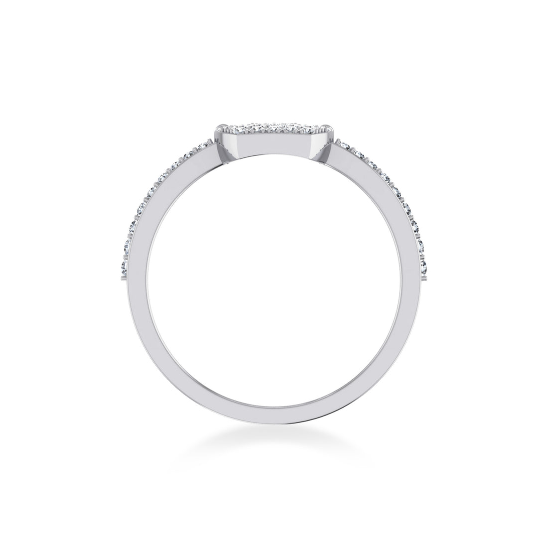 Sparkling Crown Cluster Lab Diamond Ring9