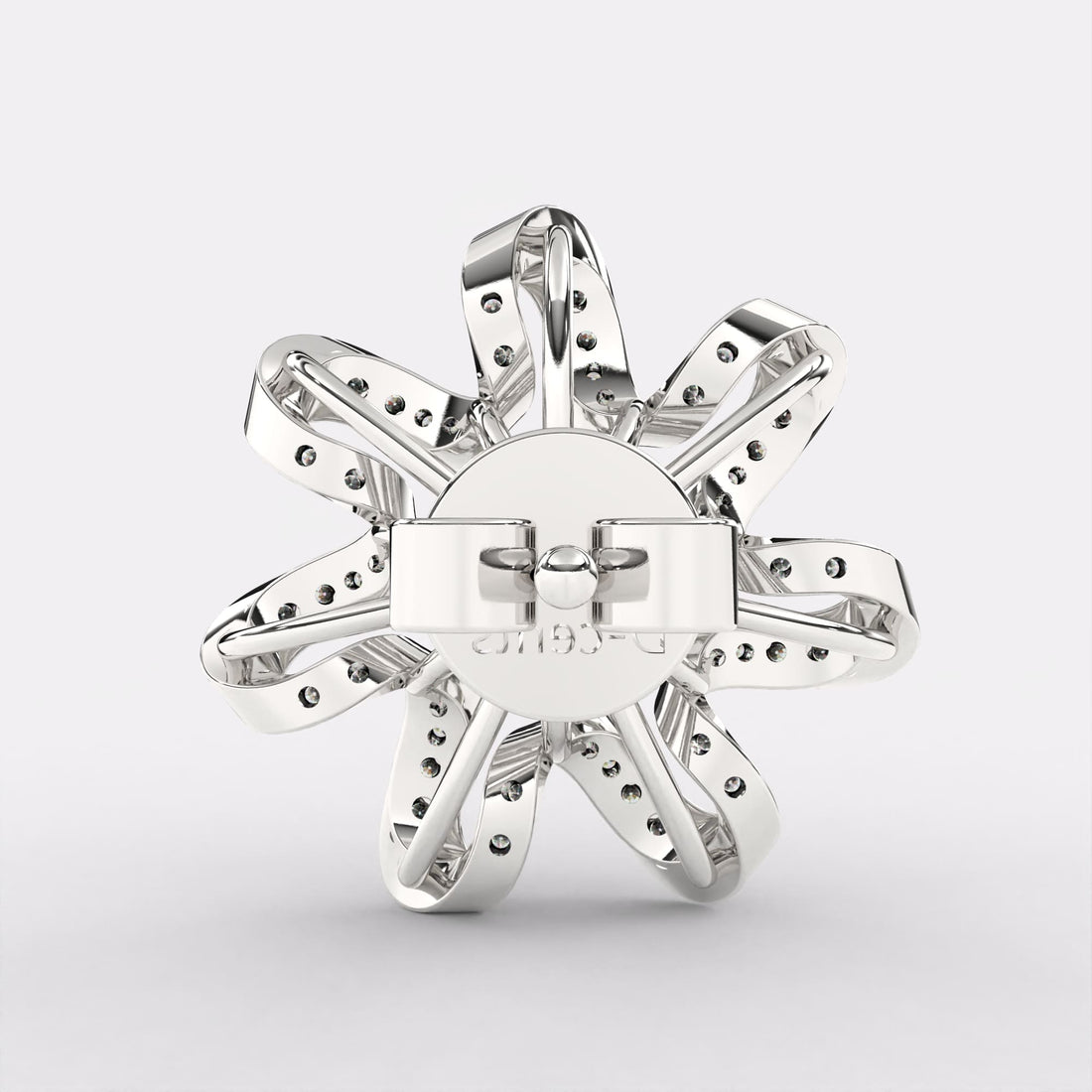 Spiral pearl Earrings in 925 Silver