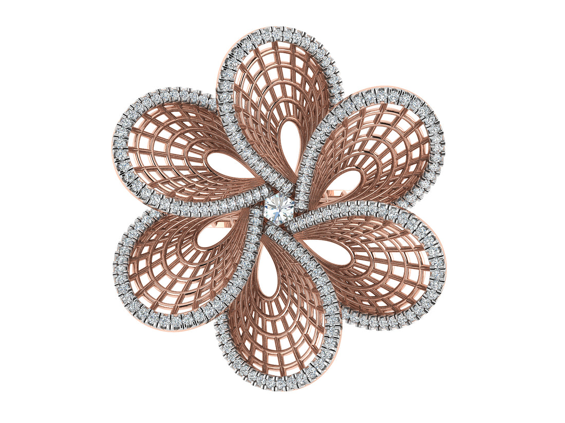 Splendid Blossom Diamond Ring 4