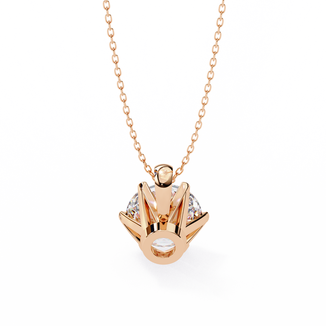 Star Round Lab Grown Diamond pendant