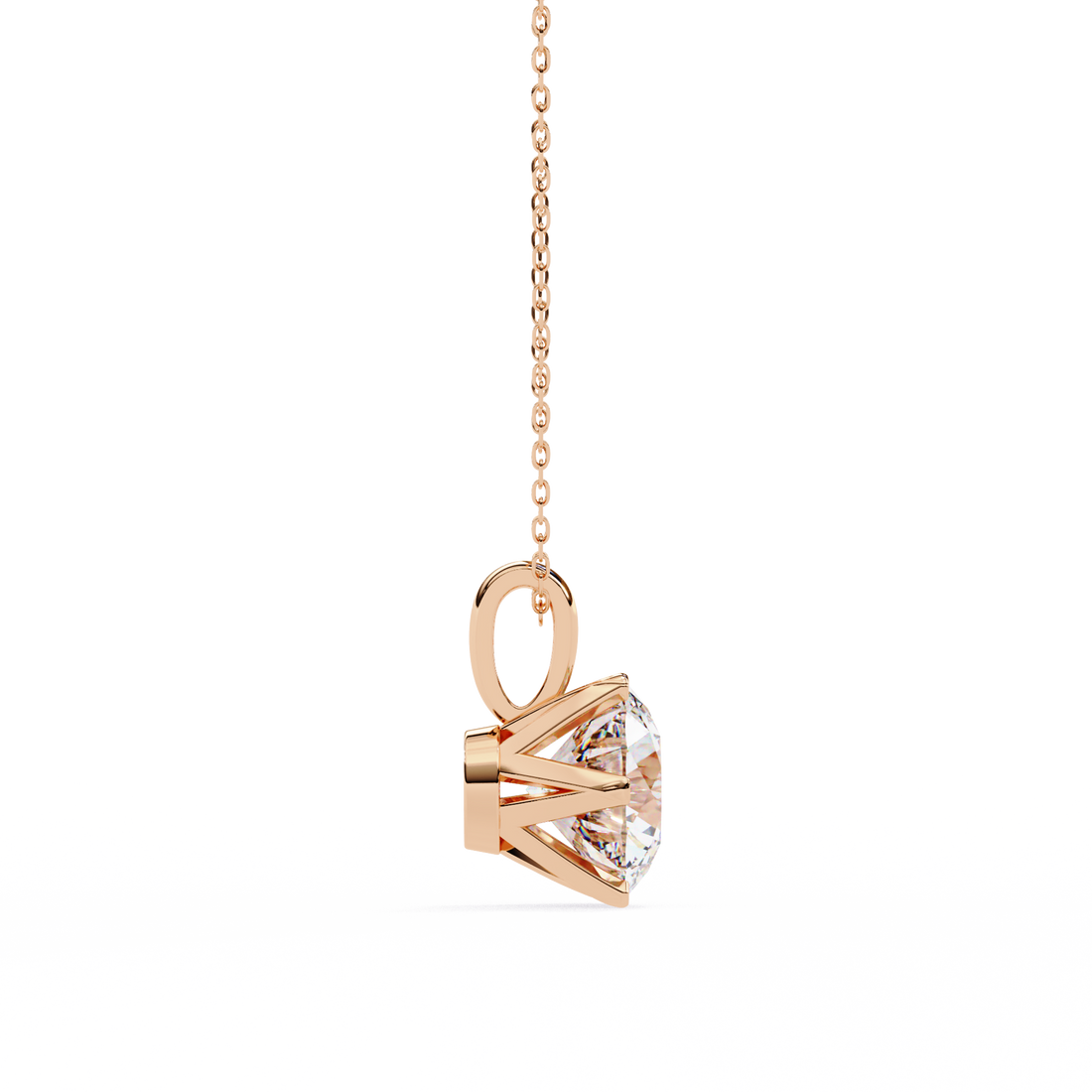 Star Round Lab Grown Diamond pendant