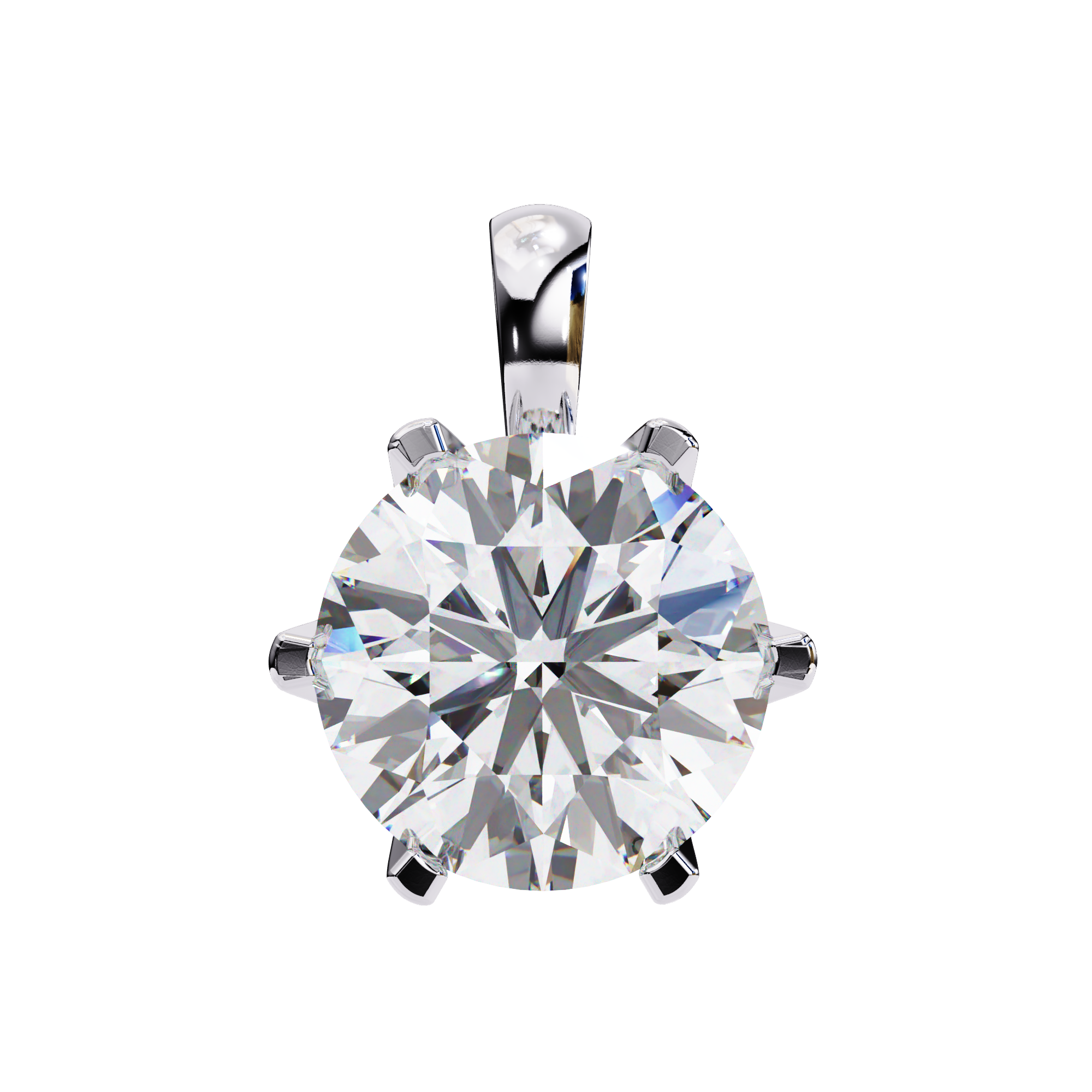 Star Round Lab Grown Diamond pendant