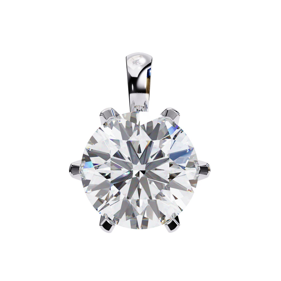 Star Round Lab Grown Diamond pendant